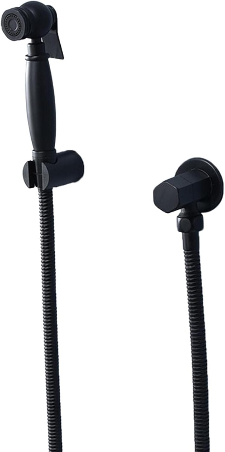 Cloth Diaper Sprayer Black Handheld Bidet Sprayer Set Hand Shower for Toilet Use Brass with Hose Cold Water Bidet Shower for Toilet,E(D)