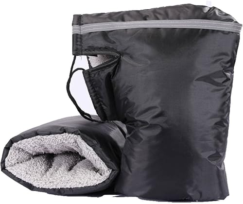 Miniatura 1 de Guantes para manillar de motocicleta, impermeables, resistentes al viento, gruesos, cálidos, para protección de manos, cubierta térmica para la