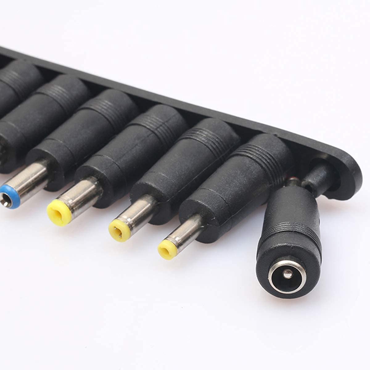 Guuzi 10 Pezzi Spine DC Universali 5,5 mm x 2,1 mm Femmina a Maschio Adattatore Jack Connettore Suggerimenti per Alimentazione Laptop