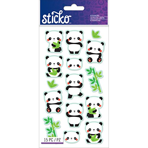 Sticko Sticker Themed-Rolly Polly Panda 52-01276, Other