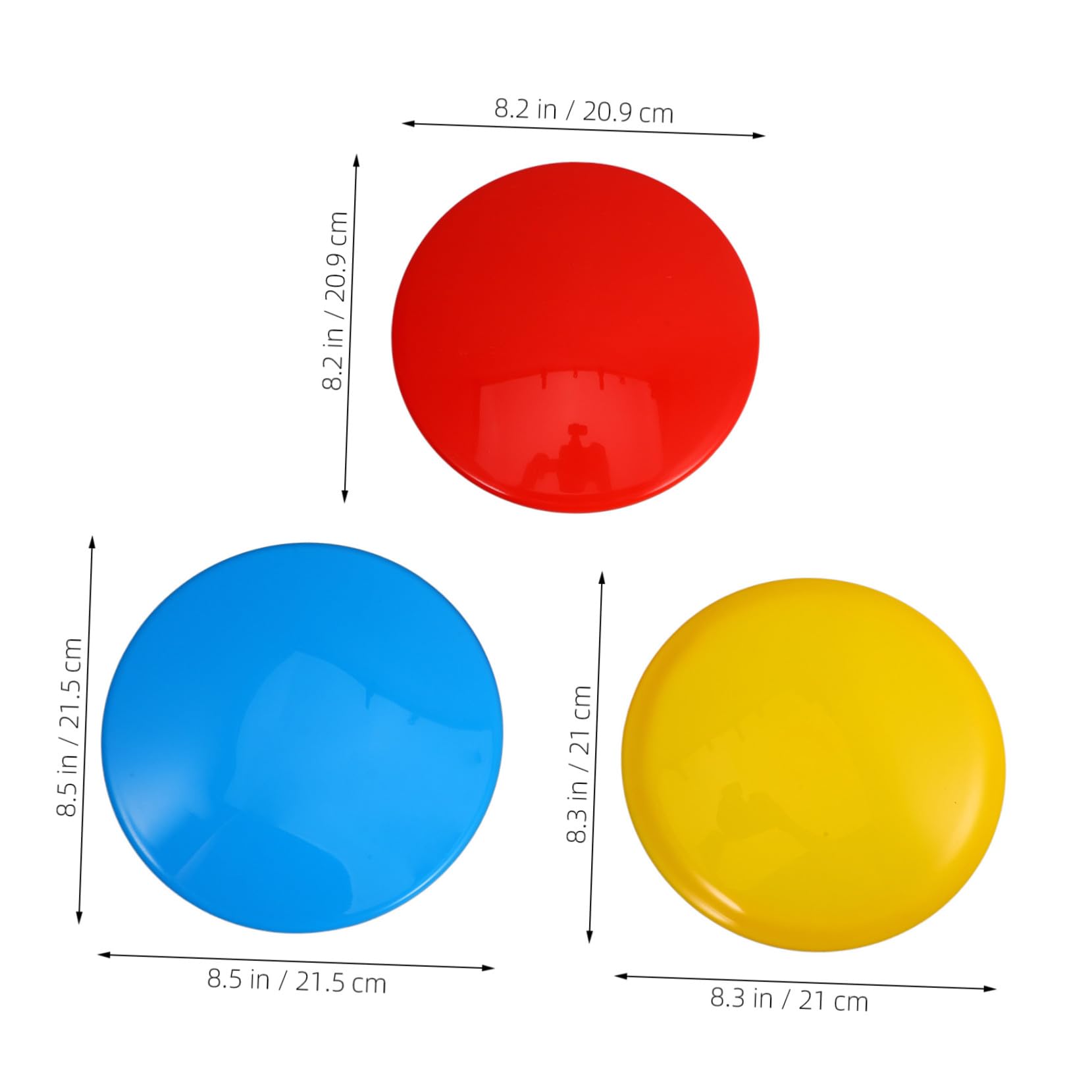 SUPVOX Set Dischi da Golf Leggero in PE e TPE con Putter Centrale e Distanza per Gioco All'aperto Adatto a Ragazzo Ragazza e Adulti, per Partite di Disc Golf