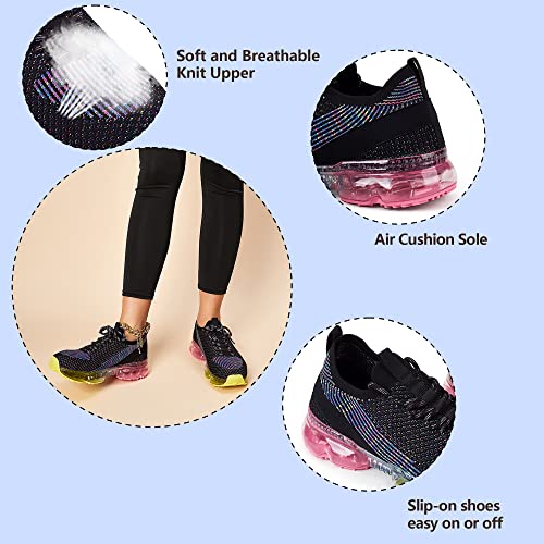 Image of LUCKY STEP Women Air Cushion Fashion Sneakers Breathable Casual Comfortable Lightweight Walking Shoes