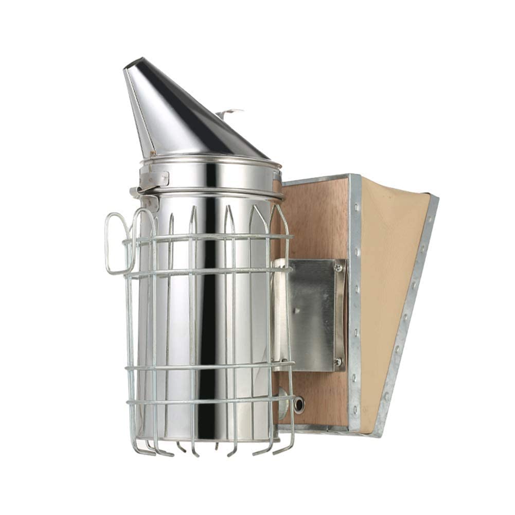 Beehive Beekeeping Smoker Stainless Steel Equipment Hive Box Tool for Bees, Manual Smoke Maker with hanging hook
