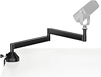 Vista 1 de InnoGear Brazo de Micrófono de Perfil Bajo, Soporte de Brazo de Micrófono Giratorio de 360°, Brazo Articulado de Micrófono de Escritorio Plegable
