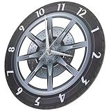 Reloj de pared con forma de rueda para coche: este reloj de pared es ideal para hombre o para el coche, un reloj decorativo