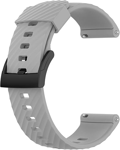 Vista 10 de TenCloud Correas de repuesto compatibles con Ticwatch Pro 5, correas de reloj ajustables de silicona suave impermeable, pulsera deportiva de 0.99