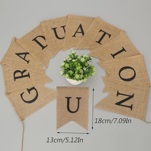 Eterspr Graduation Banner Garland, Brown and Black We Are So Proud of You Graduation Bunting Party Home Party Favors (Brown) - Image 2