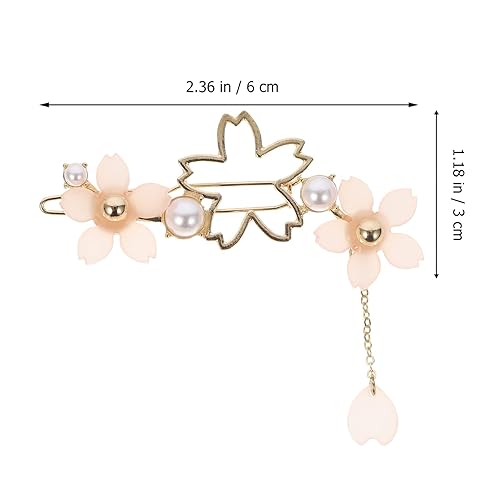 Miniatura 5 de 2 pinzas para el pelo con perlas dulces, alfileres de aleación para el cabello, pasadores para mujeres, niñas y adolescentes