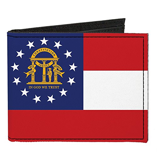 Buckle-Down Canvas Bi-fold Wallet-Georgia State Flag
