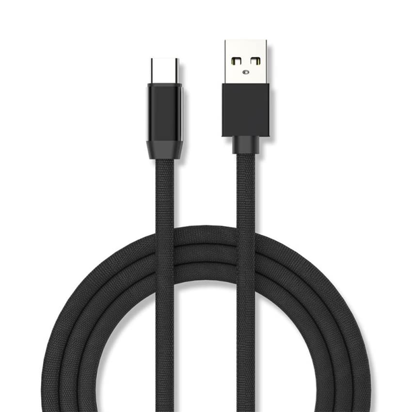 Levitantes Black Cable Fast Charging USB to Type C Cable Pro Model 2.4A Charger, Black/White