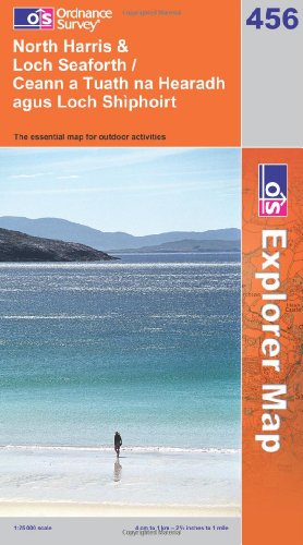 OS Explorer map 456 : North Harris & Loch Seaforth / Ceann a Tuath na Hearadh agus Loch Shìphoirt