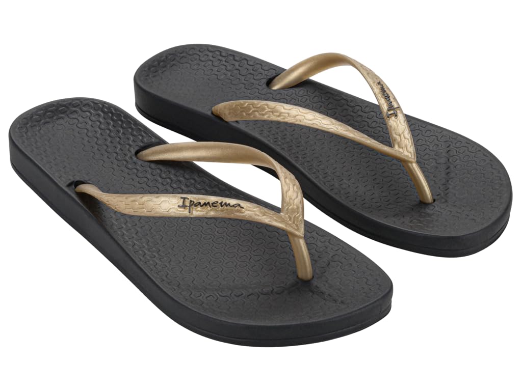 Ipanema Women's Anatomica TAN FEM Flip Flops, Black/Gold, 39 EU, Black gold, 7 UK