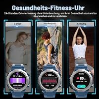 Soudorv Smart Uhren für Männer (Antwort/Anruf), 1,39" HD Militär Smartwatch, Ultra-Lange Batterie Fitness-Uhr, 110+Sport/Herzfrequenz/Schlafmonitor/IP68 wasserdicht Android iOS – Ansicht 4