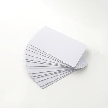 Printable NFC Cards 13.56Mhz 504Byte NFC 215 Rewritable Plastic NFC Blank Cards NFC Smart Card Compatible with All NFC Enabled Mobile Phones & DevicesWhite 100