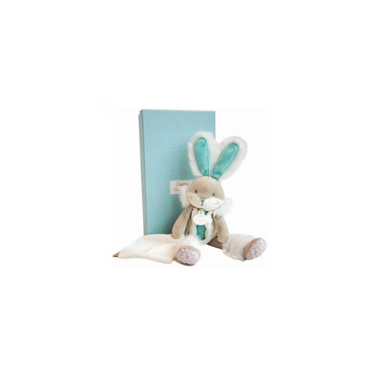 Doudou Et Compagnie DC3487 - Caraffa Da Zucchero Mandellato Con Coperta, Colore: Turchese-image