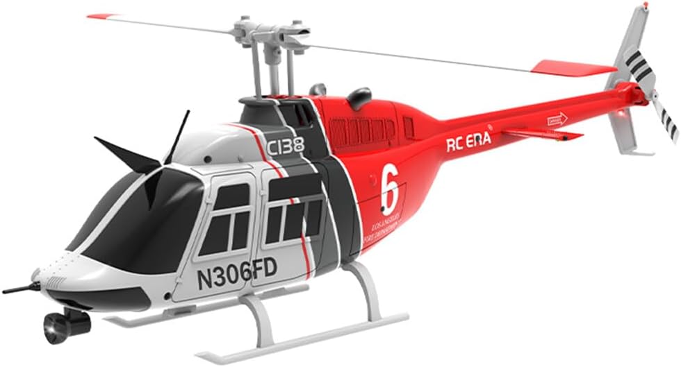 C138 RC Helicopter Toys for Adults, 2.4G 1/30 Scale 6CH RC Military Aircraft with 6-axis Gyro & 6G/3D Flips, One Key Take Off/Landing, Remote Control Airplane for Beginners - RTF