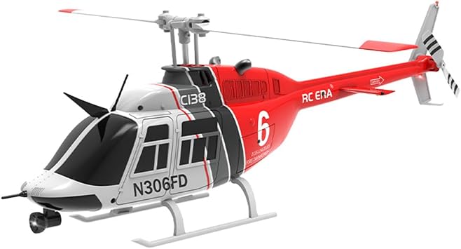 C138 RC طائرات الهليكوبتر اللعب للبالغين، 2.4 G 1/30 مقياس 6 CH RC الطائرات العسكرية مع 6 محاور الدوران & 6 G/3 D تقلب، مفتاح واحد الإقلاع/الهبوط، طائرة التحكم عن بعد للمبتدئين - RTF