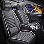 TTX LIGHTING Car Seat Covers Custom Fit for 2007-2023 Hyundai Sonata Seat Covers Full Set Seat Cushion Protector Linen Vehicle Cushion Cover Compatible with Airbag(Gray&White)