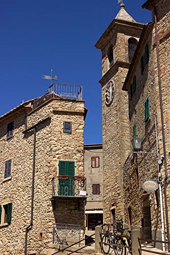 Home Comforts Casale Marittima Tuscany Village Centre Historically-20 Inch By 30 Inch Laminated Poster With Bright Colors And Vivid Imagery-Fits Perfectly In Many Attractive Frames