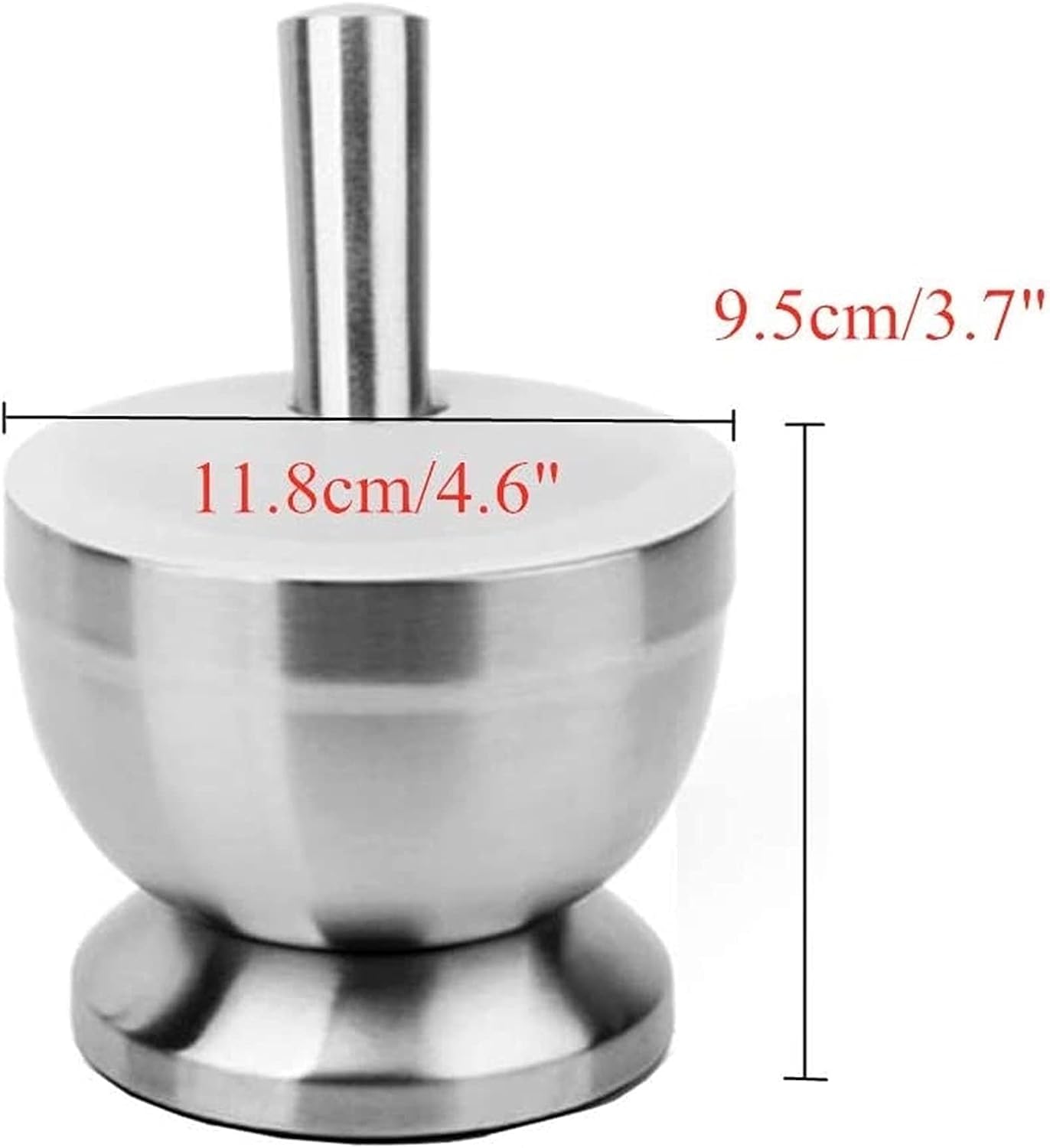 Macinaspezie trita-pillole, in acciaio inox, base antiscivolo e coperchio per un facile utilizzo e conservazione