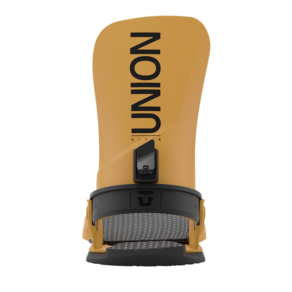 Union STR Men's Snowboard Bindings, Mustard, Medium
