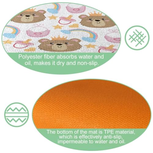2 alfombrillas de cocina lavables para proteger el cuarto de lavado y pasillo 6