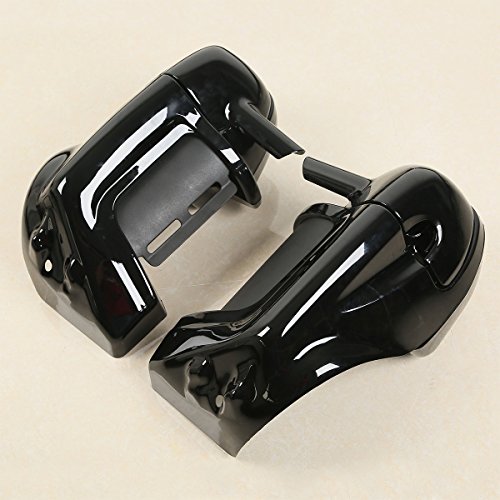 Xmt-Moto Vivid Black Lower Vented Leg Fairings W/Speaker Box Pods Fits For H-D Touring Models Flt, Flht, Flhtcu,Flhrc, Road King, Street Glide, Electra Glide, Ultra-Classic, Road Glide 1983-2013 #TOP4