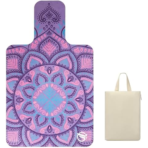 JOOEER Pilates Reformer Machine Mat, Non Slip Pilates Reformer Cover Lightweight Foldable Washable Pilates Reformer Mat for Gym Fitness, Purple Cover