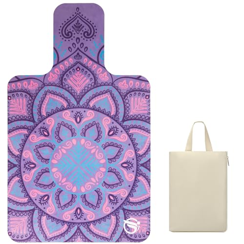 JOOEER Pilates Mat Non-Slip Foldable Mat for Gym & Fitness Purple