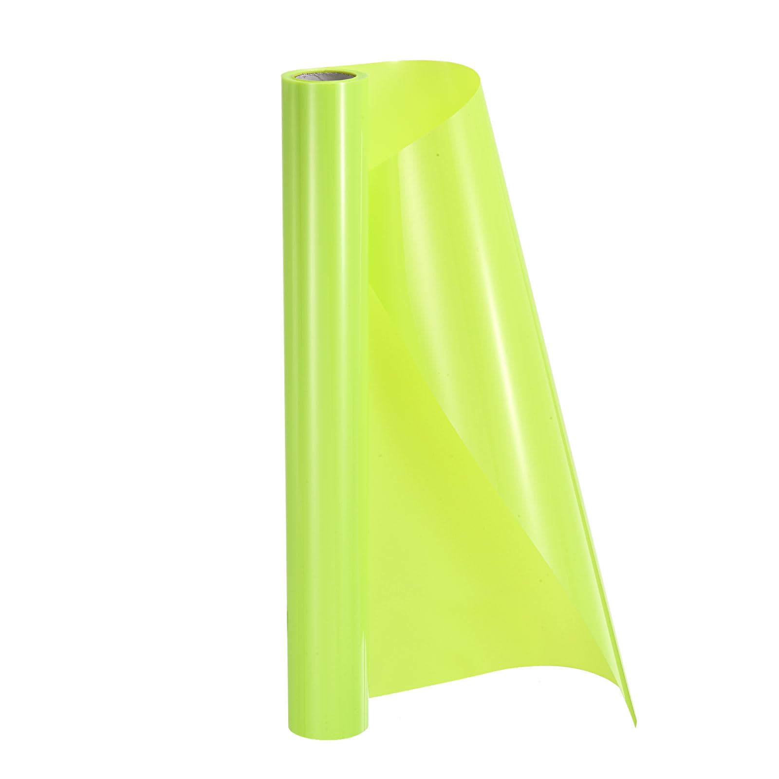 Vinyle transfert thermique HTV jaune fluo 30,5 cm x 2,6 m de haute densite pour decoupe nette