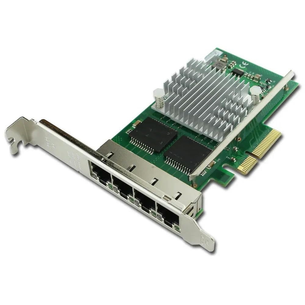 for 1PC WYI350-T4V2 PCI-E X4 RJ45 Port Server Gigabit Ethernet 10/100/1000Mbps Network Interface Card for 1PC i350-T4 NIC