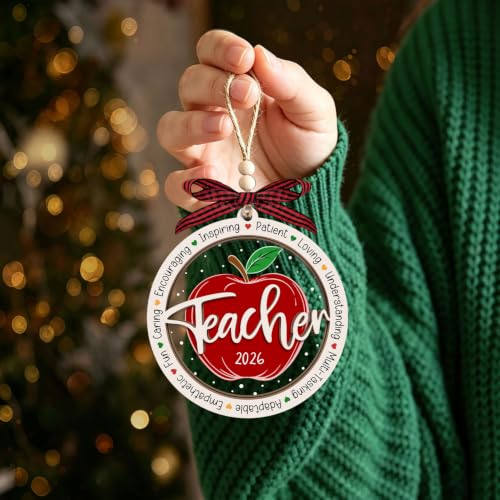 Image of Teacher Christmas Ornaments,Thank You Ornaments
