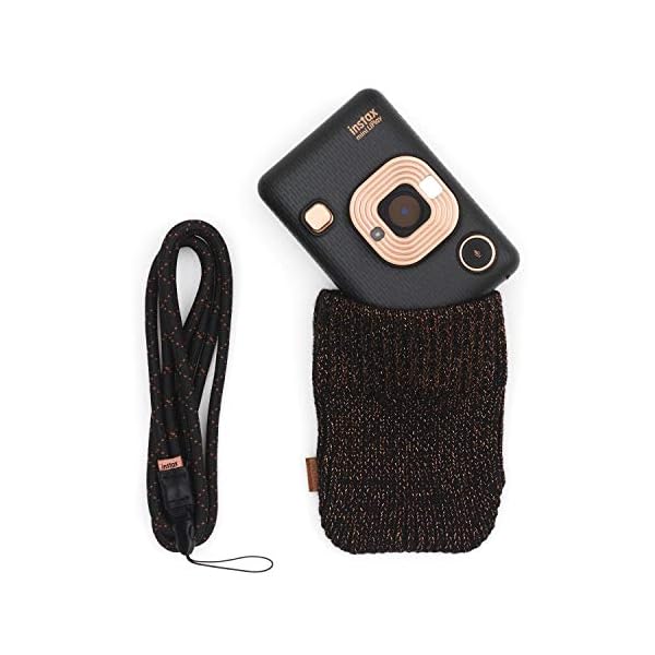 instax Mini LiPlay Sofortbildkamera, Elegant Black Kamerabundle & Mini Film Einzelpack (1x10 Aufnahmen) – Bild 3
