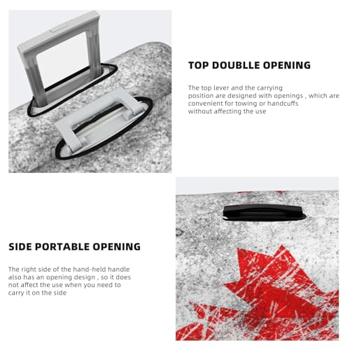 Canada Flag Print Suitcase Cover Luggage Protector Washable Elastic Fashionable Travel Gear Cover4