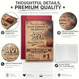 OKKBgo Father's Day Card for Basketball Dad, Funny MVP Basketball-Themed Card from Kids, Admit One Ticket Design