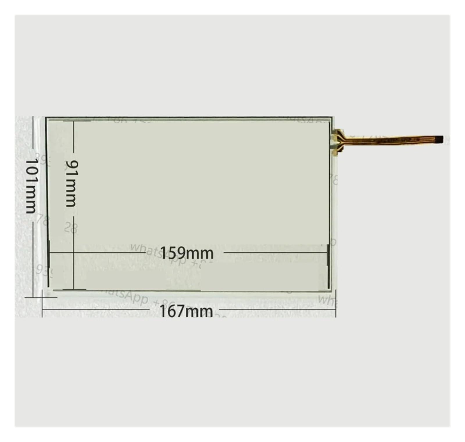 1PCS Panel pantalla táctil 7W-KBA04 película protectora cubierta frontal(Touch)