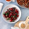 Gibson Home 2 Piece 11 Inch Round Fine Ceramic Serving Bowl Set in White