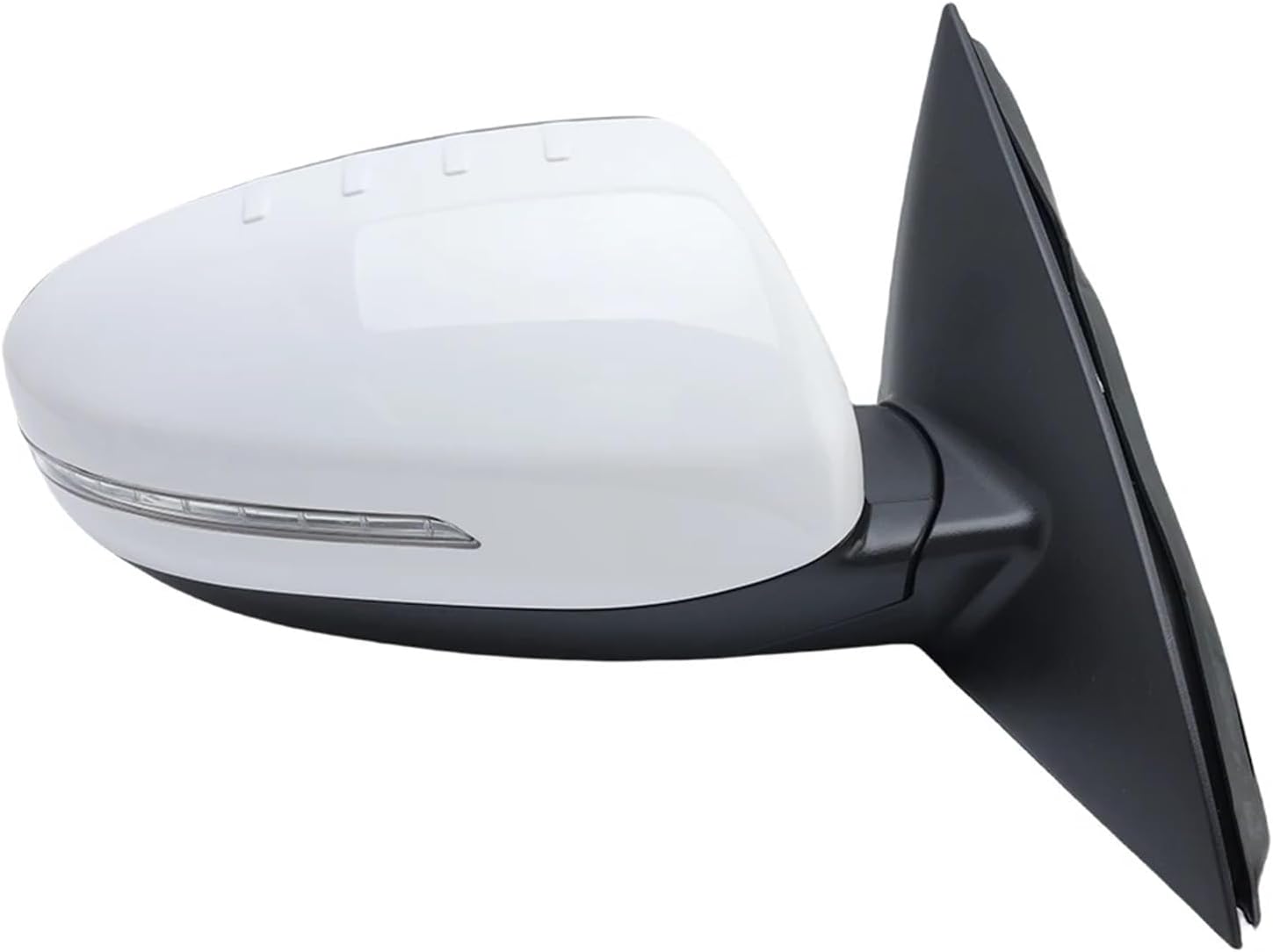 6 Pins Door Rearview Mirror Assembly Compatible For Kia for Optima for Sedan 2014-2015 Primer White With Heated Side Wing Mirror Car Accessories(1 pair) (1pc left)