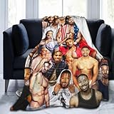 CEILFYL Blanket Michael Actors B. Jordans Throw Flannel Blankets Warm Soft Cozy Fuzzy Air Conditioning Blanket for Living Room Sofa Bed Gift Blankets for All Seasons 40''x30'', Black