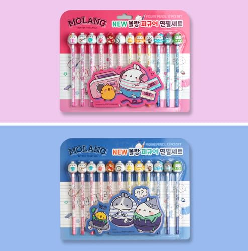 Set de Lápices Molang con Figura Miniatura 12 pzas miniatura 4