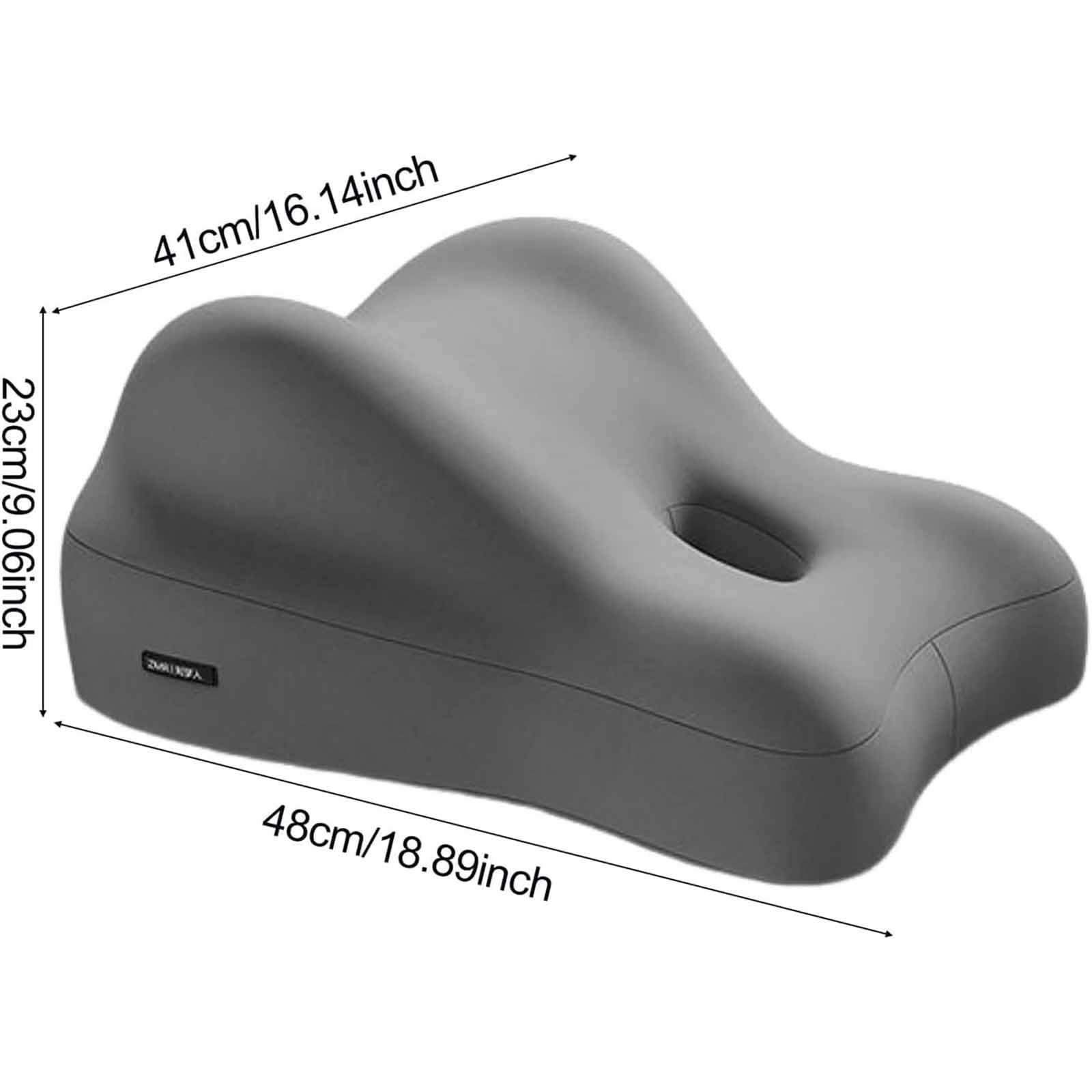REGAPOG Oreiller Sexuel，Sex Oreiller，Coussin Sexuel Couple，Coussin Sexes Couple Plaisir, Support Lombaire & G‑Spot, IdéAl pour Jeux éRotiques en Duo (Gris)
