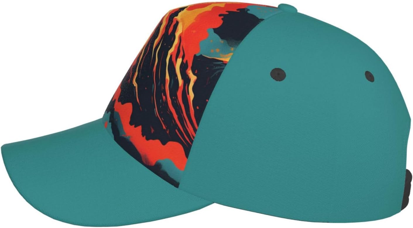 This Print Baseball Cap is a Unisex Personalized Gift, for Daily use Outdoor Activities Black image 5