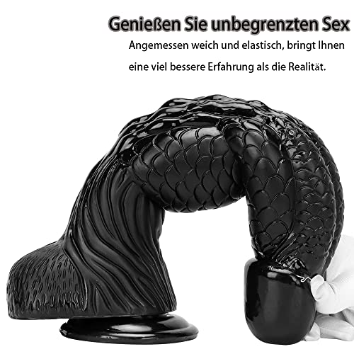 NAIXBTY 37cm üBergroße G-Punkt-Dildo für Frauen Realistische Dildos,klassische dildos,Monster Dildo mit starkem Saugnapf,Erwachsenenspielzeug für Frauen Vergnügen Dildo und Analspiel, Dildo für Männer – Bild 6