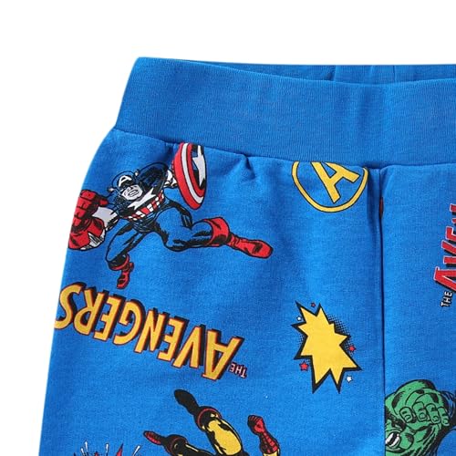 Image of Marvel Avengers Boys Short Sleeve T-Shirt and French Terry Shorts Set for Toddler and Big Kids