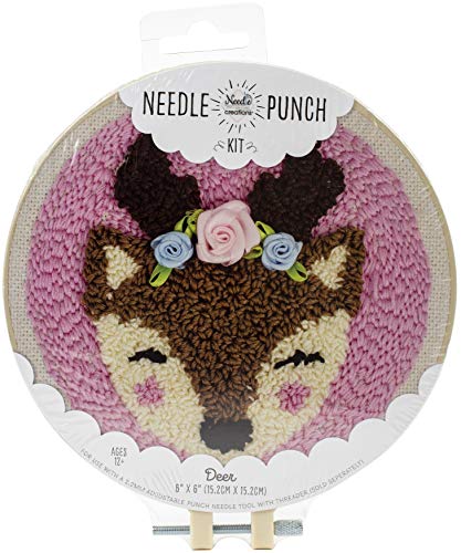 FABRIC EDITIONS NC-PNND-Deer Punch Needle KIT