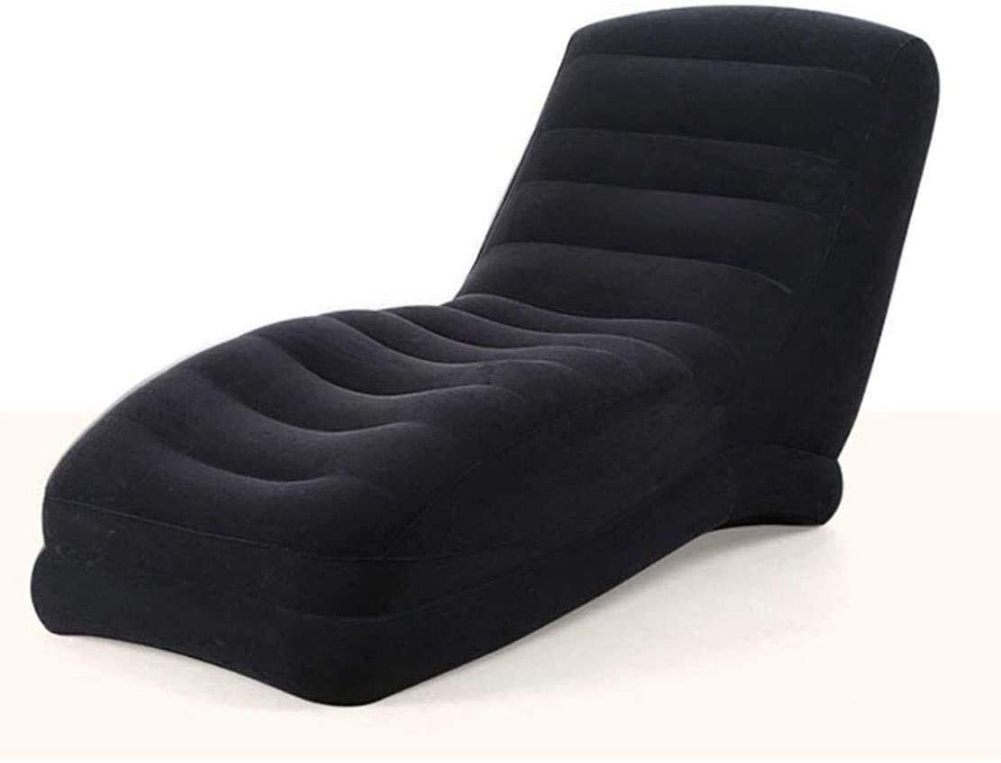 Chaise longue gonflable portable pour éviter le mal de dos en camping