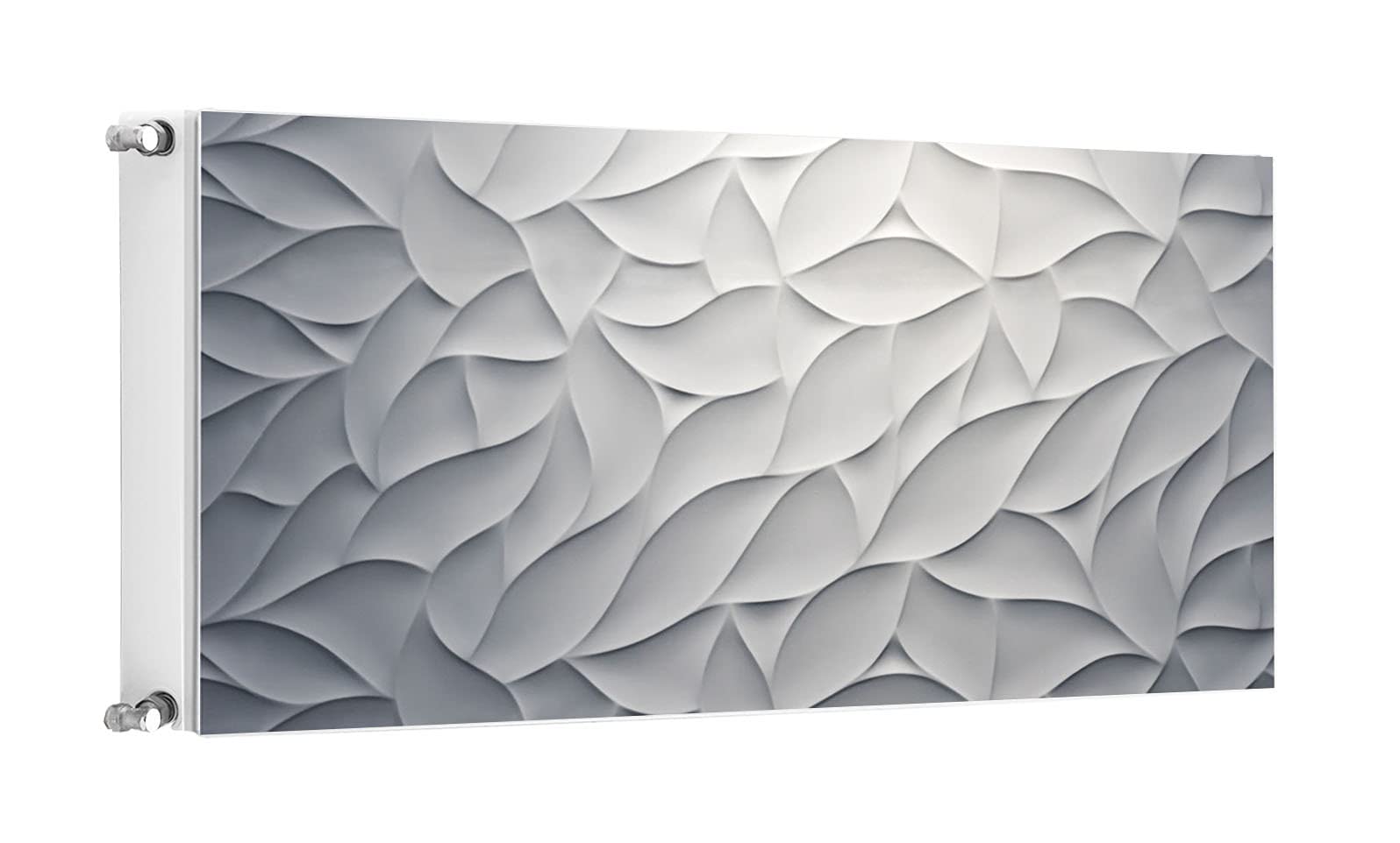 TMK ArtDeko Heizkörperverkleidung mit Magnet Stilvolle Optik 120x60 Heizkörperabdeckung, Muster Grau