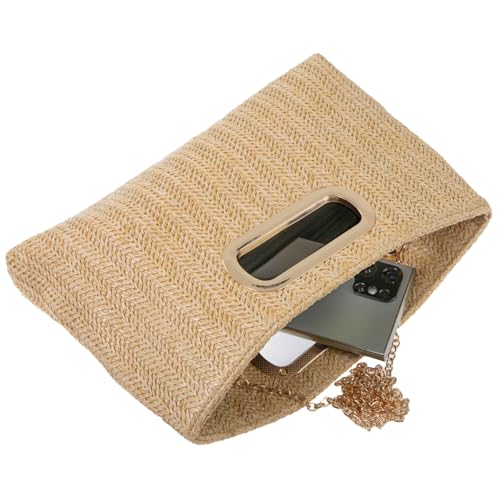 Image of Top Handle Straw Clutch