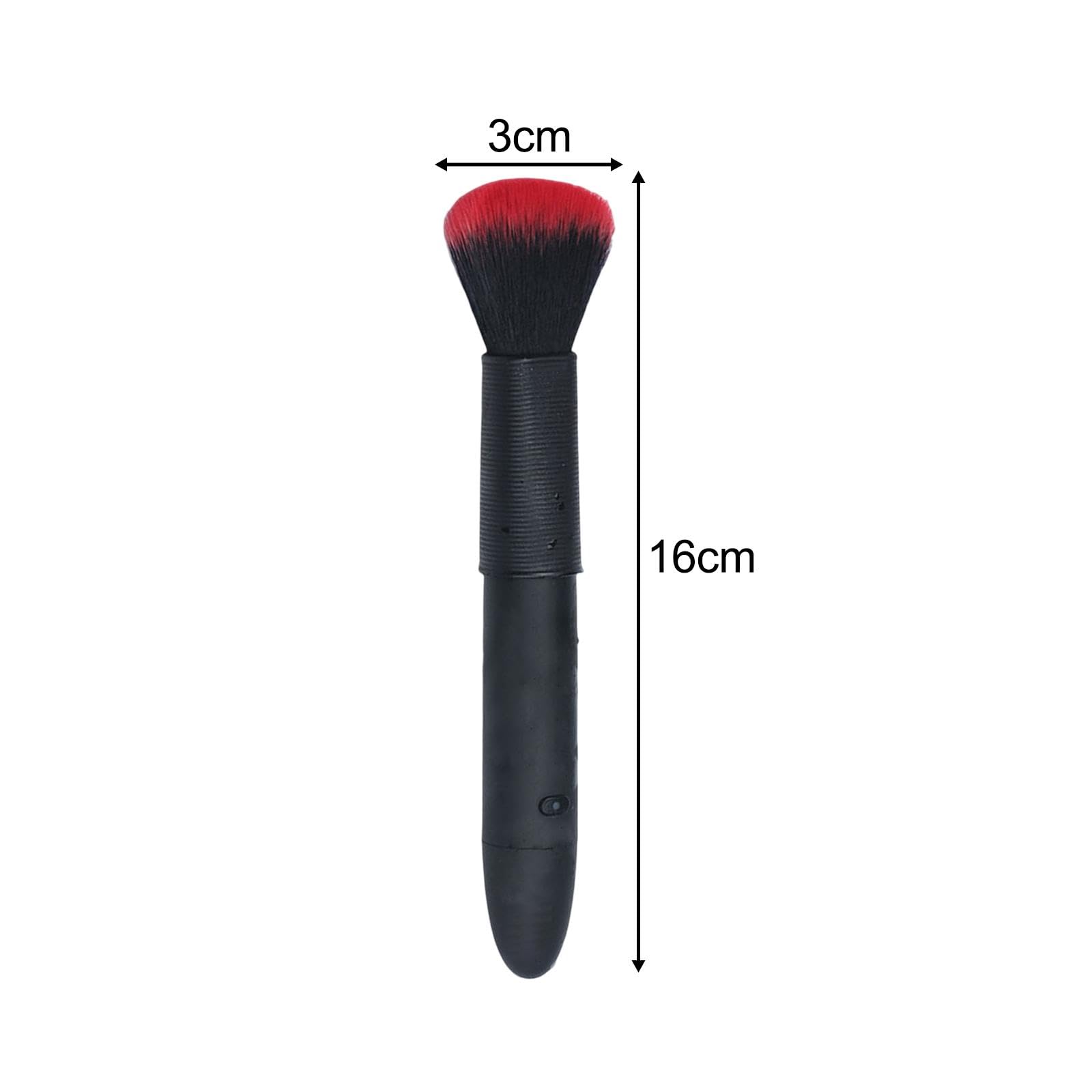 Set di 5 pennelli per trucco per fondotinta, per contouring, miscelazione, aerografo, finitura nera