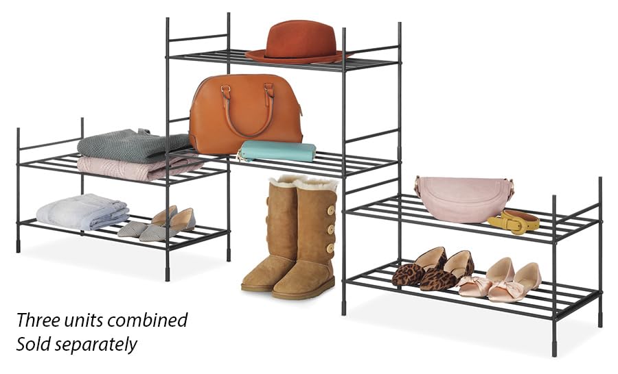 Amazon.com: Whitmor Modular 2-Tier Stacker Shelf : Home & Kitchen
